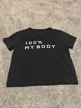 Everlane 100% My Body Black Graphic Tee - Women